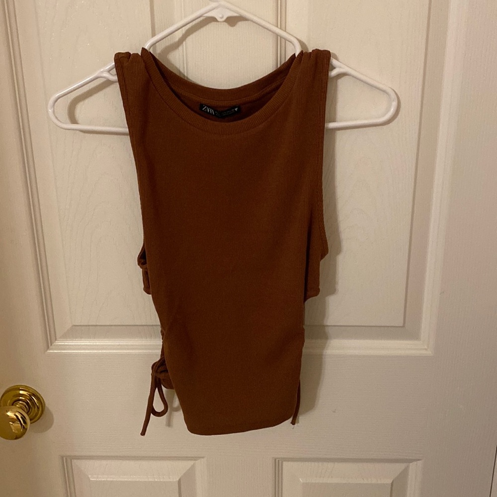 Zara tank with side cut outs